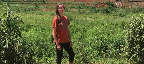 This picture was taken during my hike through the farms located in Honde, Mozambique.