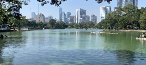 Lupie Park is located in the center of Bangkok and has a great city view!