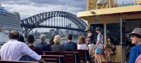 I sat outdoors on the ferry to enjoy the views and the breeze