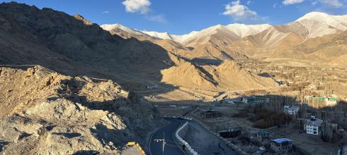 A local area we visited, surrounded with ridge lines and valleys