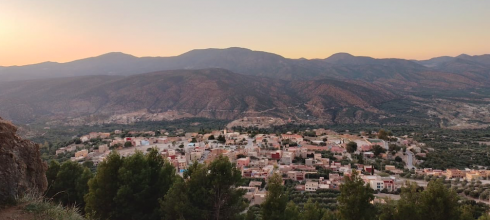 A complete view of my town from the mountains above