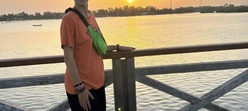 Sunset on Joal bridge; sunset is my favorite time of day to take photos!