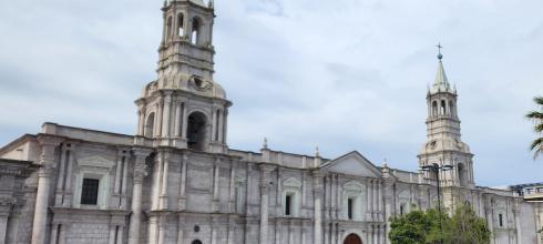 The historical center of Arequipa, made of sillar