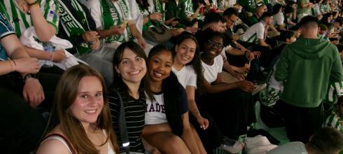 My friends and I at the Real Betis game!