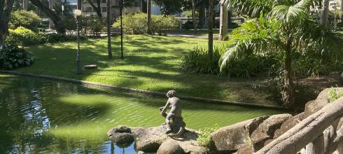 El jardín del Palácio de Catete