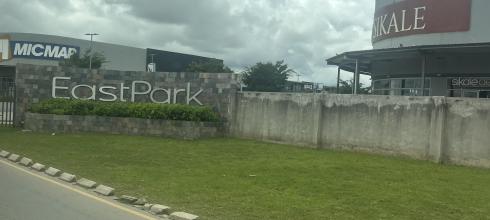 One of the largest malls, East Park, on a cloudy day