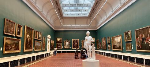 The inside of Ireland's National Gallery