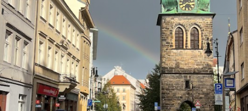 A Picture of me on a Boat with St. Nicholas Church in the Background