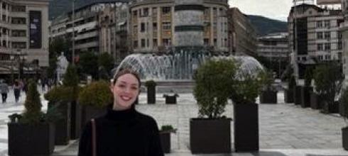 During my visit to Skopje, I saw lots of statues. In the photo, you can see a statue of Alexander the Great.