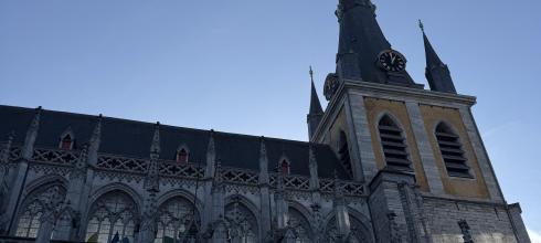 Exterior view of St. Paul’s Church in Liège, Belgium”
