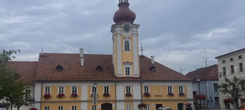 The Town Hall located in the square in the center of town