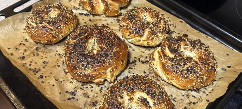 My homemade everything bagels