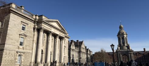 First sunny day in a long time on the campus of my school, Trinity College Dublin