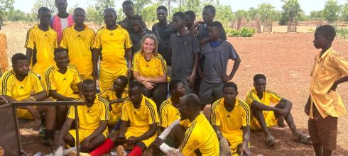 I played a teachers vs students soccer game!