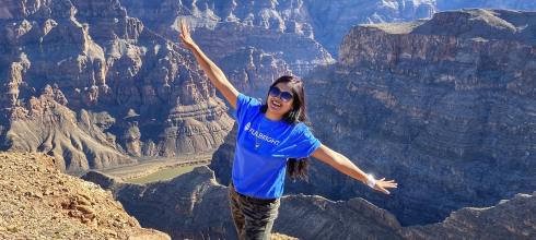 Flying without wings at Grand Canyon West Rim 