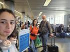 Picture before I board my first flight--it was very emotional