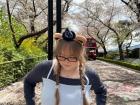 At the most famous spot to see cherry blossoms in Daegu called E-World