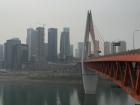 Chongqing is generally quite smoggy due to the pollution in the air.