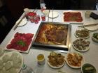 Traditional Chongqing hotpot. It was too spicy! We couldn't handle it.