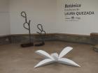 A plant-themed sculpture exhibit