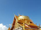 The sky was as blue as the temple was gold