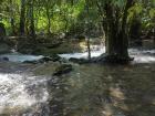 We had to swim across a river to get to the cave