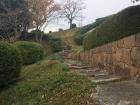 The stairs leading up to the school