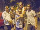 Friendly Nepalese family on Deepavali night