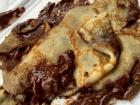 Nutella crepes can get a bit messy