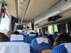 Inside the bus with some other travelers heading to Sierra de la Ventana