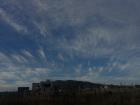 The clouds were forming interesting patterns on this day