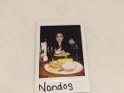 My friend took this Polaroid of me at Nando's, a restaurant that was founded in South Africa but it is extremely popular in London