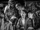 An image from a play, 'The Five Wives of Khujo Nasriddin.' It's not uncommon for Tajik men to have more than one wife. A lot of people say that having multiple wives is a cruel and unfair practice.