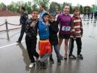Me, after a 13-mile race in Dushanbe, with other runners.