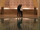 Me and my mom at a Turkish style Hammam