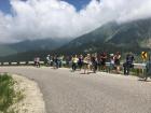 People walk everywhere. My cohort walked up a road to get a better view of Big Almaty Lake