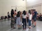 At the American Corner, we played a game with the locals