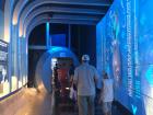 Waking through the space energy floor in the Kazakhstan exhibit