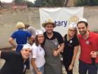 Here is a picture of the Budapest Rotaract members at a fundraiser!