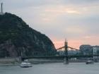 The Szechenyi Chain Bridge seen at sunset, an incredible site almost any night of the week