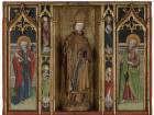 A medieval depiction of Szent Miklós or St. Nicholas