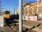 One of the trams Adam uses to get to university everyday