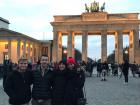 Outside of the Brandenburg Tor in Berlin