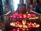 A temple in Johor is decorated in honor of Diwali