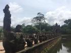 Fierce carvings at the gate to Angkor were meant to deter enemies from entering