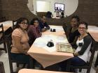 Me and the girls at a restaurant in Cidade Baixa