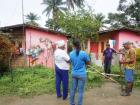 The quilombo had colorful houses