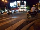 Motorbikes at night in Can Tho