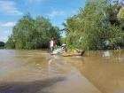 One of many brown rivers in the Mekong Delta, Vietnam
