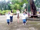 Photoshoot with their beloved teacher